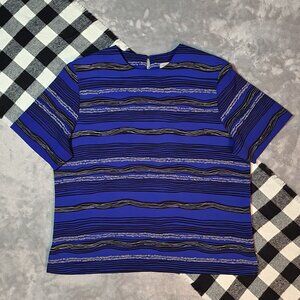 ❄️ S | TanJay | Wavy Striped Blouse